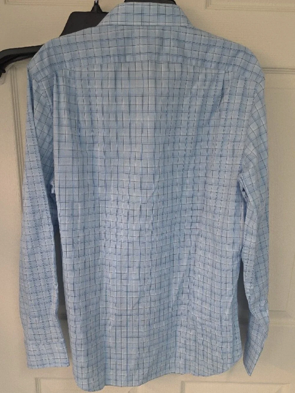 J. Crew Men's Blue Plaid Button-Down Dress Shirt